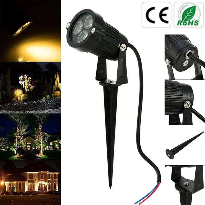 New Style Garden Lawn Lamp Light 3W 12V Outdoor LED Spike Light Path Landscape Waterproof Spot Bulbs 300lm with Spike
New Style Garden Lawn Lamp Light 3W 12V Outdoor LED Spike Light Path Landscape Waterproof Spot Bulbs 300lm with Spike