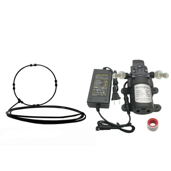 10Inch PE Misting Fan Ring for Outdoor Cooling System with DC 12V 5L/Min Self-priming Misting Booster Pump
10Inch PE Misting Fan Ring for Outdoor Cooling System with DC 12V 5L/Min Self-priming Misting Booster Pump