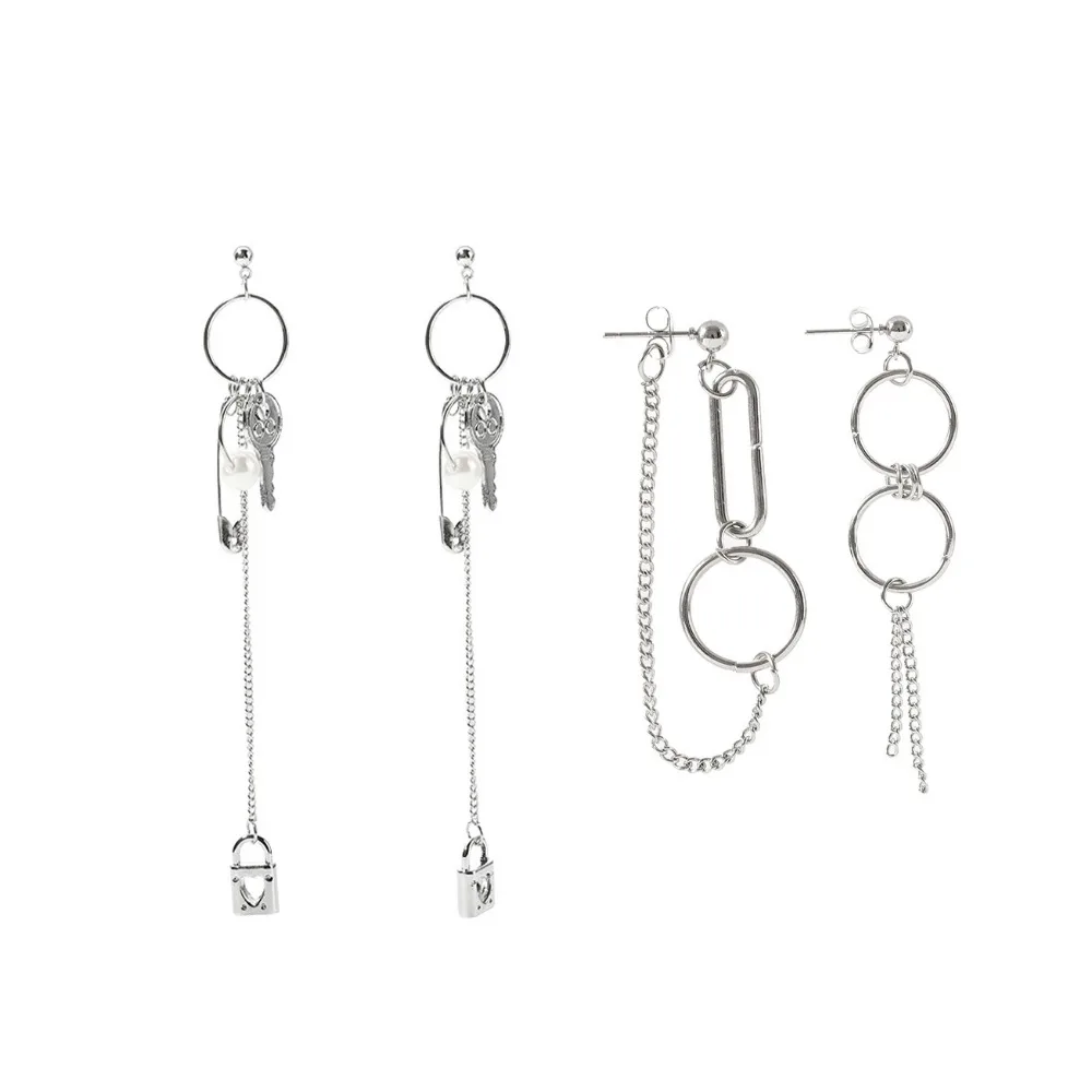 New Fashion Key Lock Imitation Pearl Drop Earrings Punk Asymmetric Round Long Tassel Earrings Party Jewelry For Women Wholesale
New Fashion Key Lock Imitation Pearl Drop Earrings Punk Asymmetric Round Long Tassel Earrings Party Jewelry For Women Wholesale