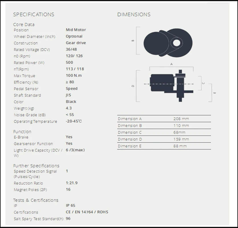 Best E Bike Kit BAFANG Motor 48V 500W Mid drive Motor engine kit for bicycles 8fun ebike conversion kit kit bicicleta electrica 1