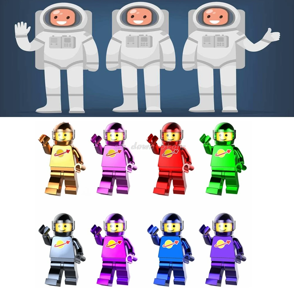 Legoing Duplo figures Space astronaut cosmonaut action figures Model Building Blocks Toys for Children Legoing toys dolls gifts
Legoing Duplo figures Space astronaut cosmonaut action figures Model Building Blocks Toys for Children Legoing toys dolls gifts