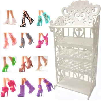 NK 12 Pair Shoes Heels+One Pcs Doll Shoes Rack Playhouse Accessories For Barbie Doll Furniture Kids Best Gift For Girl's
NK 12 Pair Shoes Heels+One Pcs Doll Shoes Rack Playhouse Accessories For Barbie Doll Furniture Kids Best Gift For Girl's
