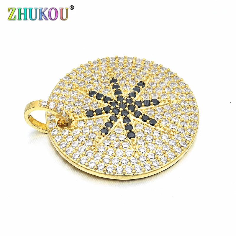 28mm Brass Cubic Zirconia Round Charms Pendants DIY Jewelry Bracelet Necklace Making, Hole: 5mm, Model: VD74
28mm Brass Cubic Zirconia Round Charms Pendants DIY Jewelry Bracelet Necklace Making, Hole: 5mm, Model: VD74