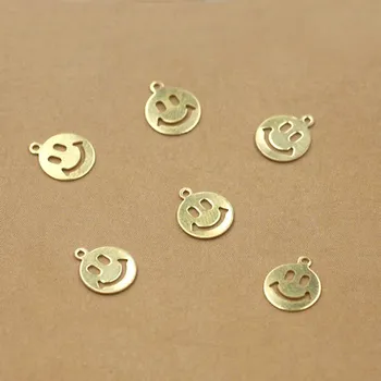 8mm Raw Brass tone Tiny Charms Blank Brass European Charms Vintage Filigree Circle Smile Links Jewelry DIY Findings
8mm Raw Brass tone Tiny Charms Blank Brass European Charms Vintage Filigree Circle Smile Links Jewelry DIY Findings