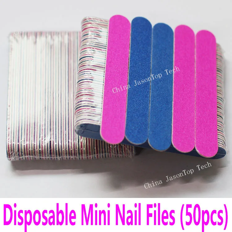 Фото Пилочки для ногтей одноразовые двусторонние 50 шт.|nail sandpaper|nail file50 - купить