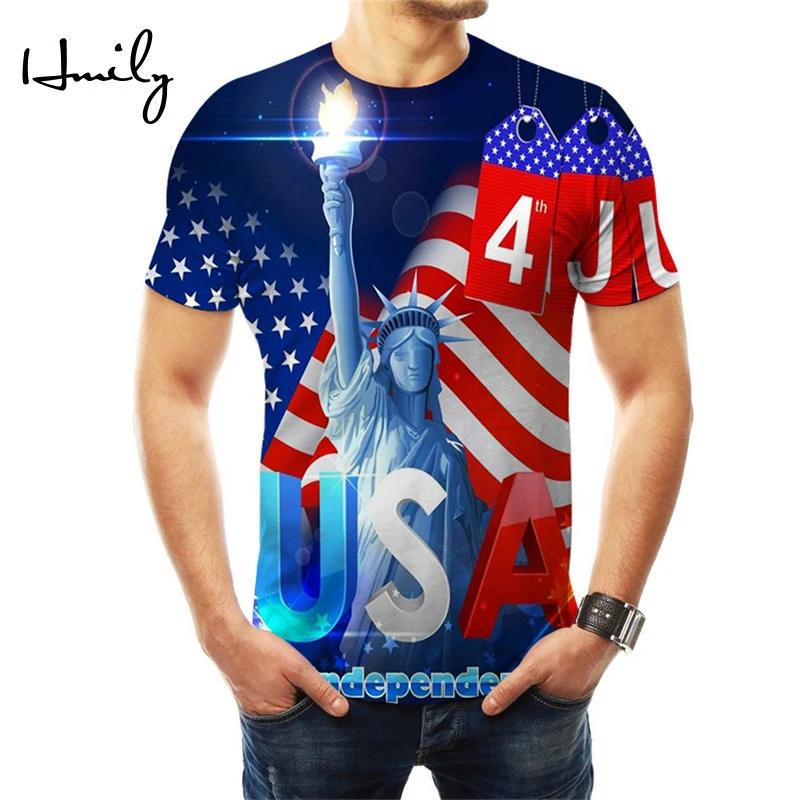 HMILY Statue of Liberty T Shirt Men USA Indenpence Letter Print Tshirt tshirt 3D USA Flag Camiseta Casual Men Women Tops Tees
HMILY Statue of Liberty T Shirt Men USA Indenpence Letter Print Tshirt tshirt 3D USA Flag Camiseta Casual Men Women Tops Tees