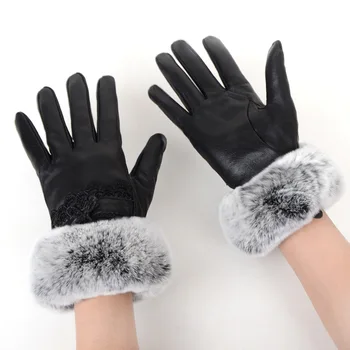 422303232 New Touch Screen Female Winter Sheepskin Leather Gloves Ride Painted Rabbit Fur Five Fingers Down Mittens
422303232 New Touch Screen Female Winter Sheepskin Leather Gloves Ride Painted Rabbit Fur Five Fingers Down Mittens