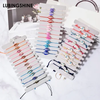 Bohemian Handmade Woven Shell Bracelet Set Adjustable Evil Eye Conch Charms Bracelets for Women Girl Friendship Jewelry
Bohemian Handmade Woven Shell Bracelet Set Adjustable Evil Eye Conch Charms Bracelets for Women Girl Friendship Jewelry