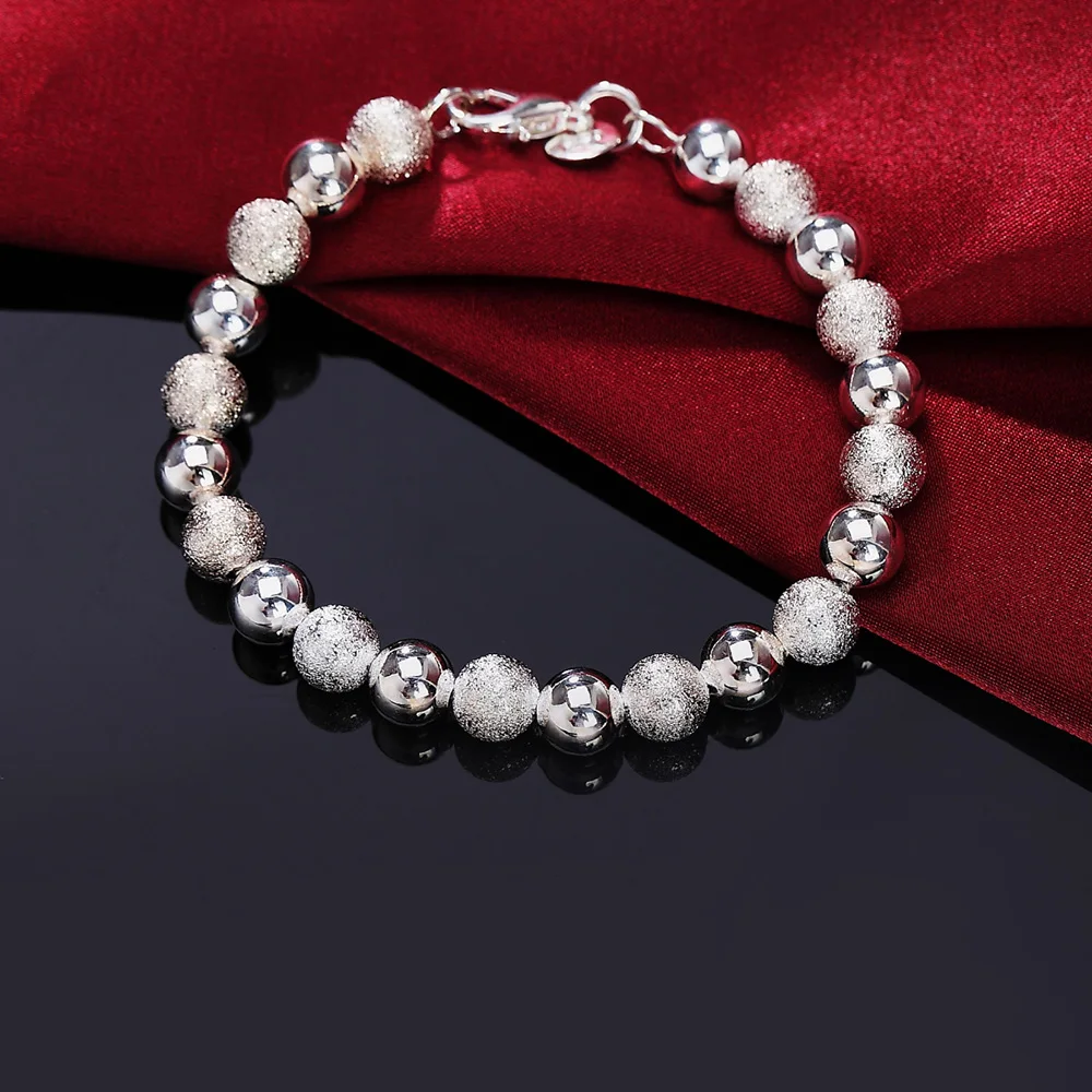 Silver color , exquisite sandy Bead bracelet fashion charm wedding models Cute women lady birthday gift , stamped H084
Silver color , exquisite sandy Bead bracelet fashion charm wedding models Cute women lady birthday gift , stamped H084