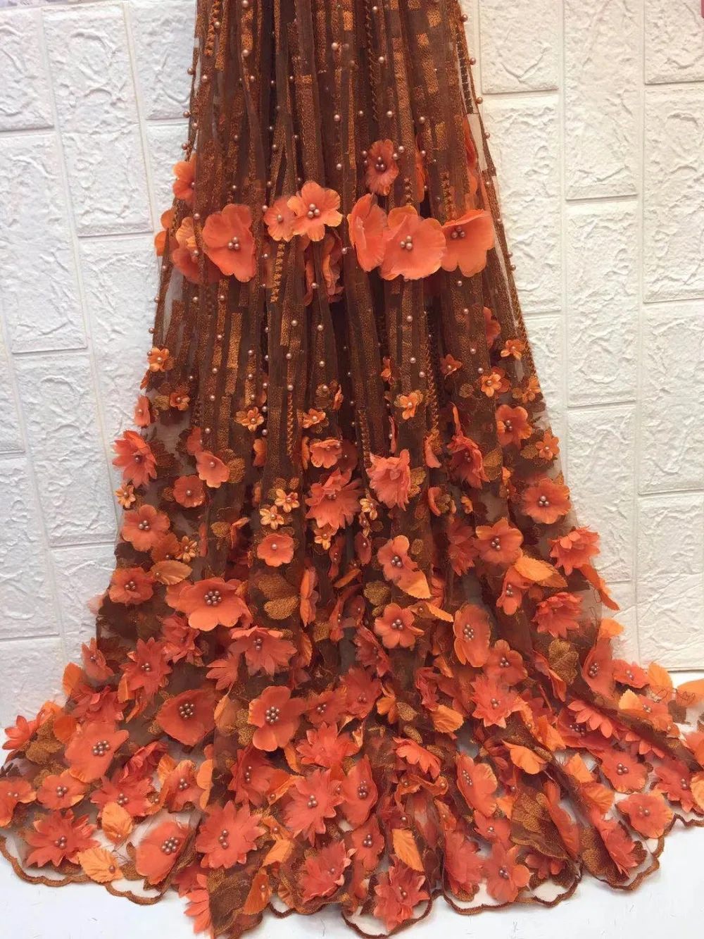 Beaded French Lace Fabric 2019 African Tulle Lace Fabric 3D Appliqued African Lace Fabric for Bridal Wedding
Beaded French Lace Fabric 2019 African Tulle Lace Fabric 3D Appliqued African Lace Fabric for Bridal Wedding