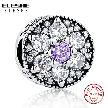 ELESHE Authentic 925 Sterling Silver Sparkling Crystal Flower Charm Beads Fit Original Bracelet Bangle For Women DIY Jewelry
ELESHE Authentic 925 Sterling Silver Sparkling Crystal Flower Charm Beads Fit Original Bracelet Bangle For Women DIY Jewelry