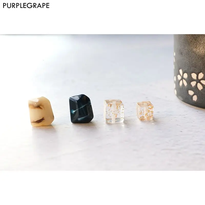 PURPLEGRAPE Minimalist Japanese and Korean irregular straight hole blocking resin material DIY handmade earrings accessories
PURPLEGRAPE Minimalist Japanese and Korean irregular straight hole blocking resin material DIY handmade earrings accessories