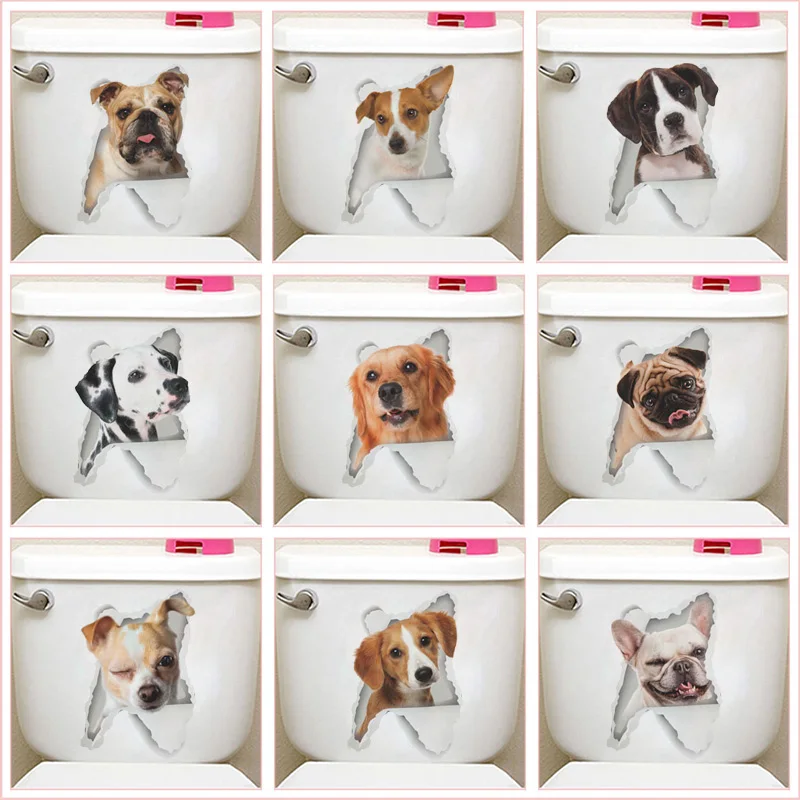 Funny Dog Broke Hole Toilet Stickers For Washroom Decoration Diy 3d Ainimal Mural Art Cartoon Puppy Pvc Wall Decals
Funny Dog Broke Hole Toilet Stickers For Washroom Decoration Diy 3d Ainimal Mural Art Cartoon Puppy Pvc Wall Decals