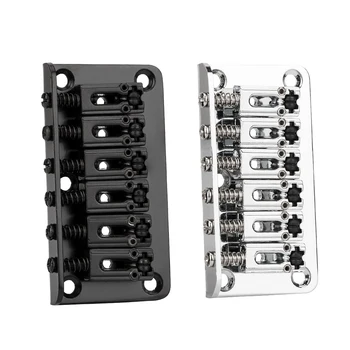 2019 New Black/Silver 6 Saddle Hardtail Bridge Top Load Electric Guitar Bridge with 5Pcs Screws Heavy Guitar Accessories
2019 New Black/Silver 6 Saddle Hardtail Bridge Top Load Electric Guitar Bridge with 5Pcs Screws Heavy Guitar Accessories