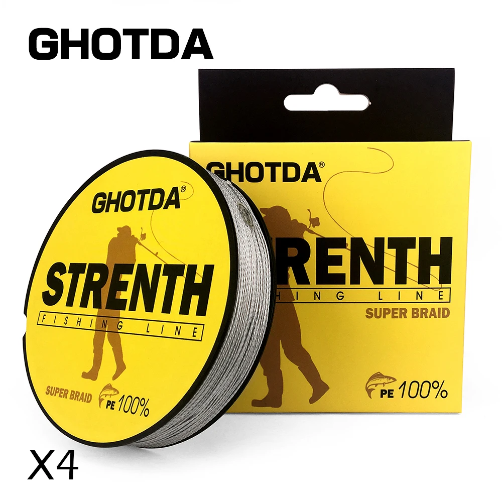 GHOTDA Japan PE Fishing Braided Line for Carp Fishing Carp Lines 300M 4 Strand Thread 12 15 20 30 38 43 52 65 83LB
GHOTDA Japan PE Fishing Braided Line for Carp Fishing Carp Lines 300M 4 Strand Thread 12 15 20 30 38 43 52 65 83LB