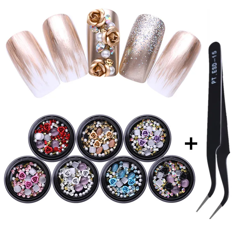 1 Box Mixed Colorful Rhinestones for Nails 3D Stones Nail Art Decorations Diy Design Manicure Decals with Nail Tweezer
1 Box Mixed Colorful Rhinestones for Nails 3D Stones Nail Art Decorations Diy Design Manicure Decals with Nail Tweezer