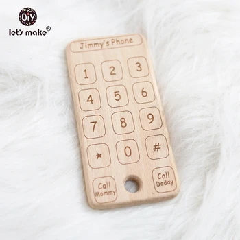 Let's make Baby Teething Beech Wooden Teether Baby Toys Phone Food Grade 1pc Customizable Unique Montessori Baby Teethers
Let's make Baby Teething Beech Wooden Teether Baby Toys Phone Food Grade 1pc Customizable Unique Montessori Baby Teethers
