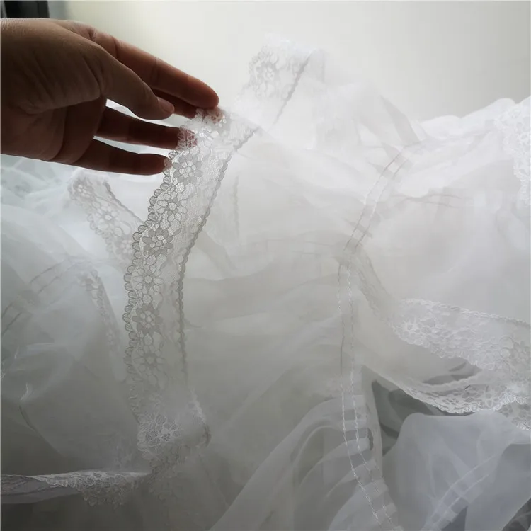 3M/lot 18cm wide Beautiful white organza lace small flower decoration pleated skirt wedding dress lace accessories Z1590
3M/lot 18cm wide Beautiful white organza lace small flower decoration pleated skirt wedding dress lace accessories Z1590