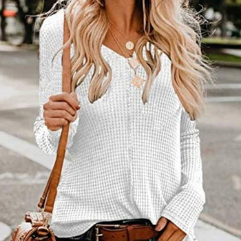 Fashion Women Solid Long Sleeve Top V-neck Thin Sweater Autumn Casual Knitted Tops Pullovers
Fashion Women Solid Long Sleeve Top V-neck Thin Sweater Autumn Casual Knitted Tops Pullovers
