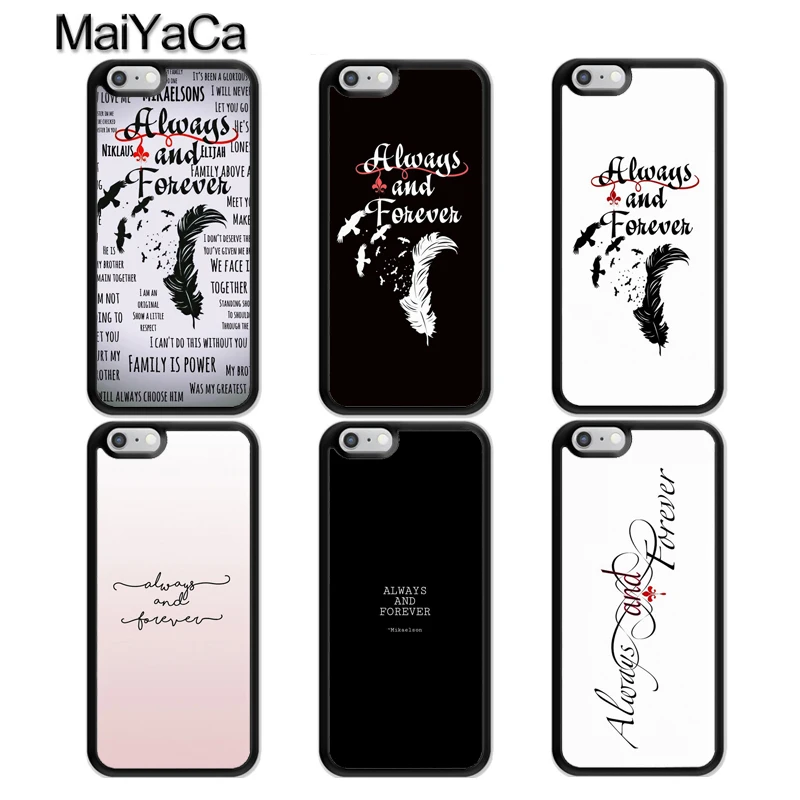 MaiYaCa Always and Forever The Vampire Diaries Phone Case for iPhones 6s 7 8 Plus XR XS max samsung galaxy S6 S7 edge S8 S9 S10
MaiYaCa Always and Forever The Vampire Diaries Phone Case for iPhones 6s 7 8 Plus XR XS max samsung galaxy S6 S7 edge S8 S9 S10