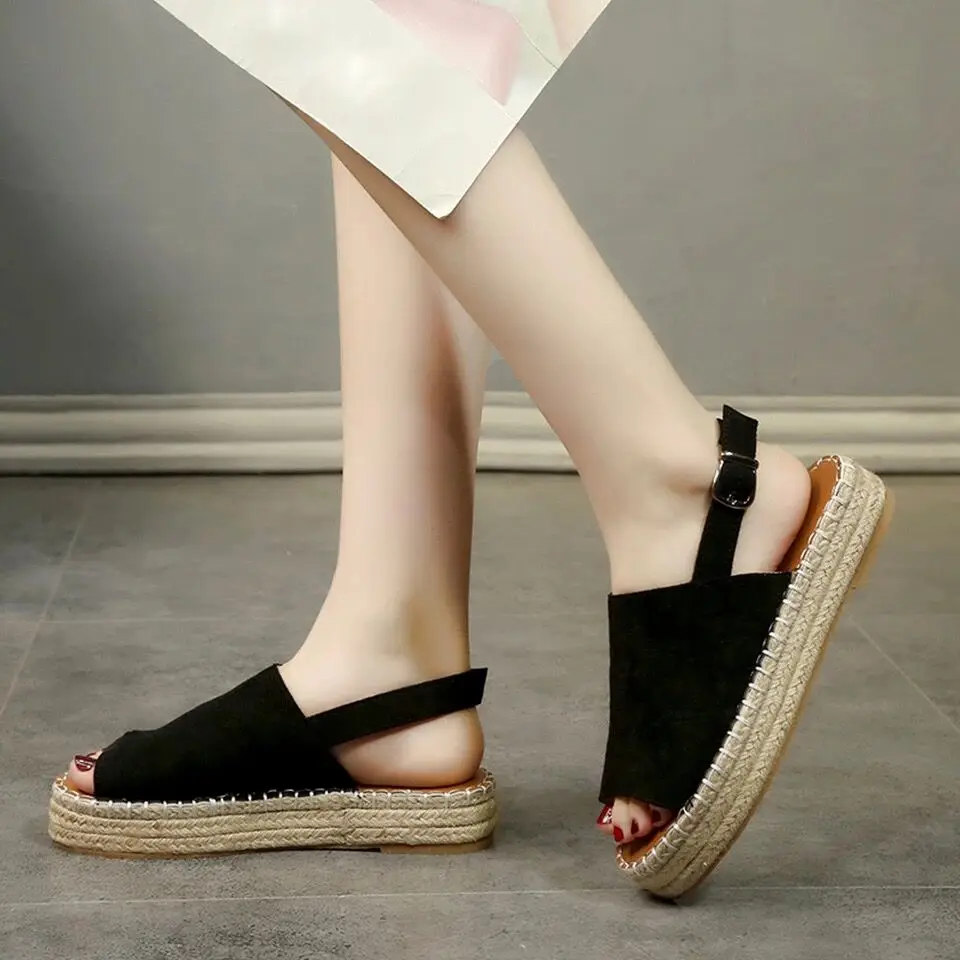 2019 spring new hemp rope platform shoe female large size fish mouth sandals super light foam comfortable platform shoes woman
2019 spring new hemp rope platform shoe female large size fish mouth sandals super light foam comfortable platform shoes woman