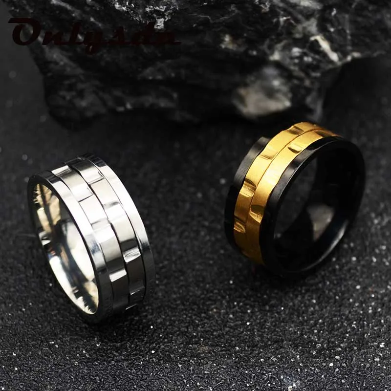 Men's Spinner Ring Rotatable Wedding Band Round Rings Classic Gold Color 9mm Gent's Party Jewelry Dropshipping OSR124
Men's Spinner Ring Rotatable Wedding Band Round Rings Classic Gold Color 9mm Gent's Party Jewelry Dropshipping OSR124