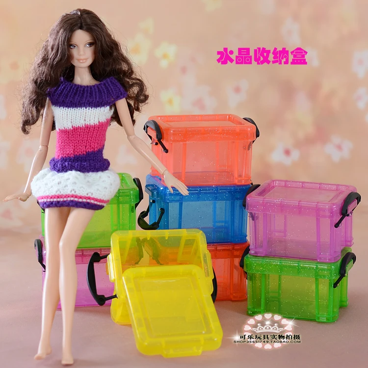 Miniaturas De Casa De Boneca Red Fashion Handbag Para Blythe//Barbie//Pullip//boneca Licca