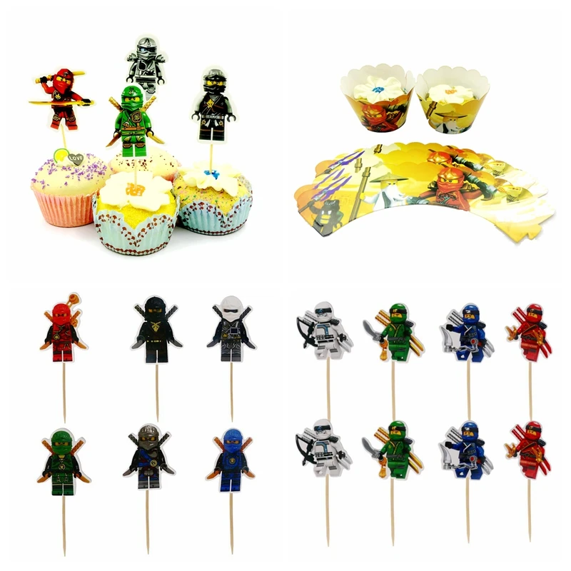 24pcs Phantom Ninja Naruto Cake Toppers Boys Kids Birthday Party Decoration Supplies Cupcake Wrappers Cakes Topper picks gift
24pcs Phantom Ninja Naruto Cake Toppers Boys Kids Birthday Party Decoration Supplies Cupcake Wrappers Cakes Topper picks gift