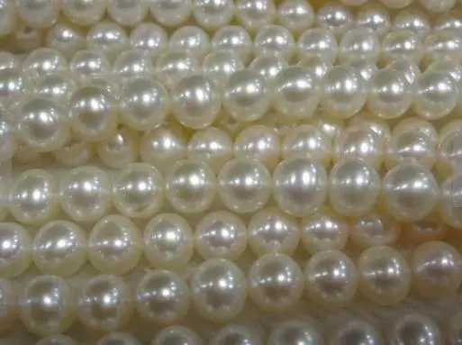 

Unique Pearls jewellery Store 6mm Round Genuine Freshwater Pearl Loose Beads One Full String DIY Jewelry Material LS-003