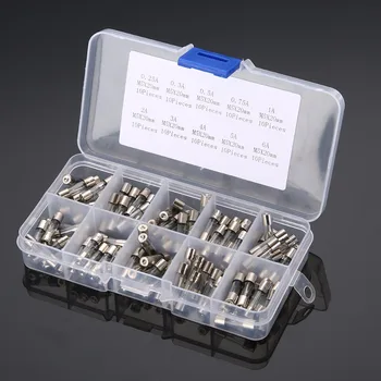 100pcs Assorted Glass Tube Fuses 5x20mm Quick Blow Glass Tube Fuses Set 0.25/0.3/0.5/0.75/1/2/3/4/5/6A
100pcs Assorted Glass Tube Fuses 5x20mm Quick Blow Glass Tube Fuses Set 0.25/0.3/0.5/0.75/1/2/3/4/5/6A