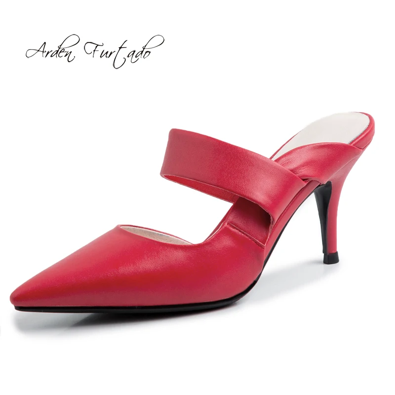 Arden Furtado Summer Fashion Women's Shoes Concise red Mules Pointed Toe Stilettos Heels Slippers Sexy Elegant slides
Arden Furtado Summer Fashion Women's Shoes Concise red Mules Pointed Toe Stilettos Heels Slippers Sexy Elegant slides