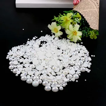1000pcs Mixed size Imitation Pearls Half Round Flatback Shiny Rice White Beads Nail Art DIY Rinestone Decoration Manicure Tools
1000pcs Mixed size Imitation Pearls Half Round Flatback Shiny Rice White Beads Nail Art DIY Rinestone Decoration Manicure Tools