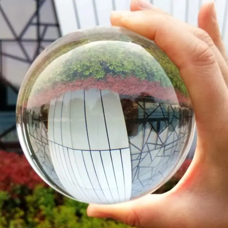 

Clear Lens Ball Photography Prop Crystal Ball 80mm K9 Crystal Glass Decor Globe Meditation Healing Magic Feng shui Sphere