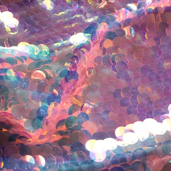 Big Sequins (18mm) Iridescent Sparkly Embroidery Sequin Fabric Multicolor For Clothes Party Christmas Decoration 50" Wide - Yard
Big Sequins (18mm) Iridescent Sparkly Embroidery Sequin Fabric Multicolor For Clothes Party Christmas Decoration 50" Wide - Yard