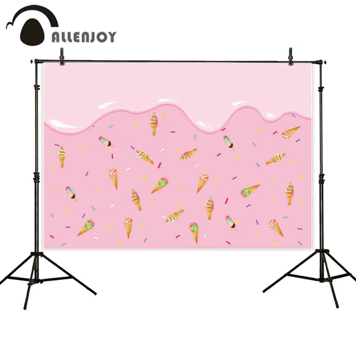 Allenjoy fondo photocall pink summer ice cream party lovely kids princess birthday baby shower decoration backgrounds for photo
Allenjoy fondo photocall pink summer ice cream party lovely kids princess birthday baby shower decoration backgrounds for photo