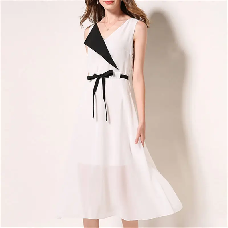 Korea Fashion New Chiffon Beach Dress Women 2019 Summer White Solid Tank Big Swing Party Dresses Vestidos
Korea Fashion New Chiffon Beach Dress Women 2019 Summer White Solid Tank Big Swing Party Dresses Vestidos