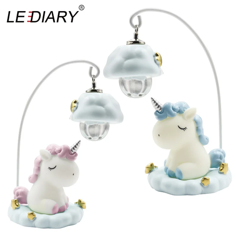 LEDIARY Resin Cute Pink Blue Wishing Unicorn Animal Night Lights Girls Room Table Desk Holiday Decor Lamp Cold White Lighting
LEDIARY Resin Cute Pink Blue Wishing Unicorn Animal Night Lights Girls Room Table Desk Holiday Decor Lamp Cold White Lighting