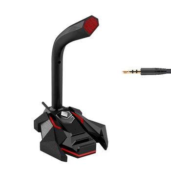 Dynamic Wired Game Condenser Microphone USB Studio Gaming 360 PC Microphone for Computer Desktop Professional Dual Mic LED
Dynamic Wired Game Condenser Microphone USB Studio Gaming 360 PC Microphone for Computer Desktop Professional Dual Mic LED