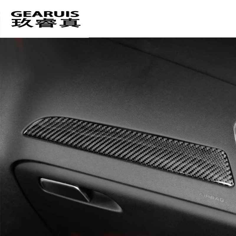 For Audi AUDI A4 B8 2009-2016 Carbon Fiber Cup Holder Panel Cover Decal Sticker