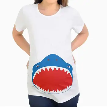Fashion large size maternity dress short sleeve print cartoon shark head pregnancy shirt breastfeeding maternity dress
Fashion large size maternity dress short sleeve print cartoon shark head pregnancy shirt breastfeeding maternity dress