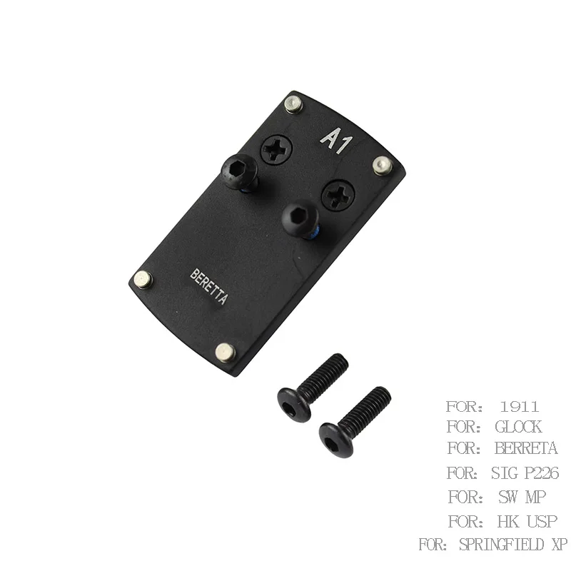 VULPO Glock Colt 1911 Berreta HK USP SIG P226 S&W M&P Springfield XD Micro Reflex Red Dot Sight Mount Base Adapter Plate
VULPO Glock Colt 1911 Berreta HK USP SIG P226 S&W M&P Springfield XD Micro Reflex Red Dot Sight Mount Base Adapter Plate