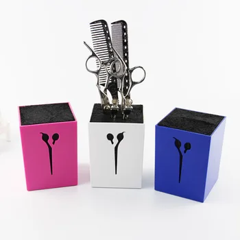 Barber Hair Scissor Stand Case Acrylic Salon Pet Groomer Hair Clips Storage Box Pot Hairdressing Tools Scissors Holder WH998
Barber Hair Scissor Stand Case Acrylic Salon Pet Groomer Hair Clips Storage Box Pot Hairdressing Tools Scissors Holder WH998