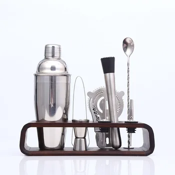 komorebi 8pcs Cocktail Shaker Set Jigger Mixing Spoon Tong Barware Bartender Tools w/Wood Storage Stand Bars Mixed Drinks
komorebi 8pcs Cocktail Shaker Set Jigger Mixing Spoon Tong Barware Bartender Tools w/Wood Storage Stand Bars Mixed Drinks