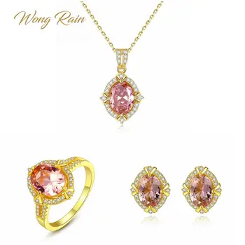 Wong Rain Vintage 100% 925 Sterling Silver Sapphire Gemstone Earrings Ring Necklace Fine Jewelry Set Wholesale Drop Shipping
Wong Rain Vintage 100% 925 Sterling Silver Sapphire Gemstone Earrings Ring Necklace Fine Jewelry Set Wholesale Drop Shipping
