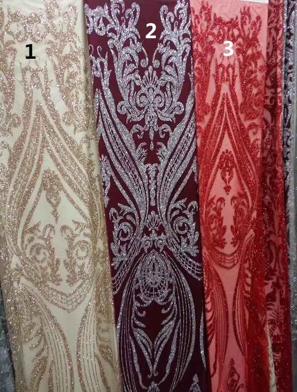 New design hot selling glued glitter sequins French lace fabric S-912 African tulle embroidery
New design hot selling glued glitter sequins French lace fabric S-912 African tulle embroidery
