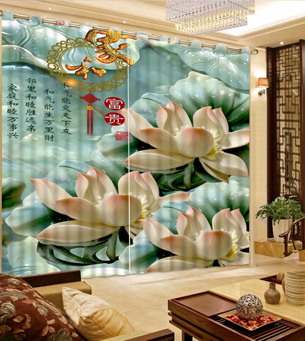 Customize 3D Curtains Jade carved flowers 3D Curtains Home Decoration Bedroom Curtains new 2018 Fashion
Customize 3D Curtains Jade carved flowers 3D Curtains Home Decoration Bedroom Curtains new 2018 Fashion