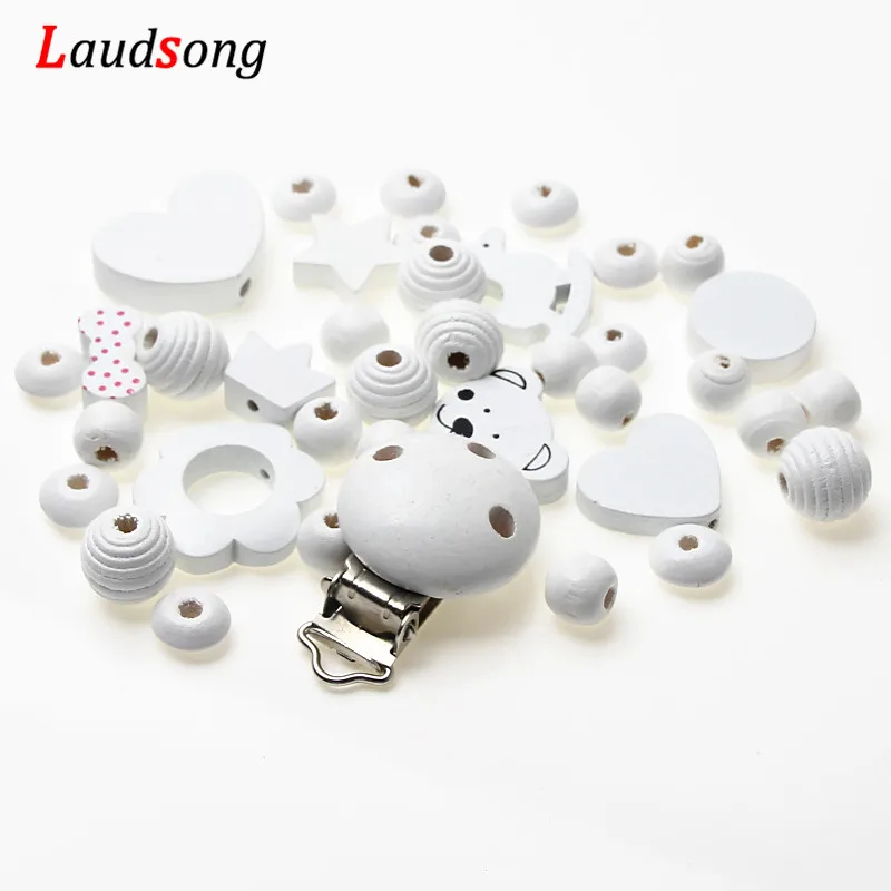 1Set White Natural Wooden Beads For Jewelry Making Handmade Necklaces DIY Pacifier Clips Chain
1Set White Natural Wooden Beads For Jewelry Making Handmade Necklaces DIY Pacifier Clips Chain