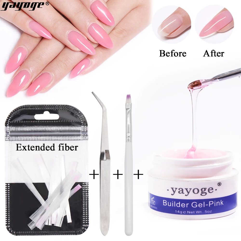 YAYOGE 14g Nail Builder Gel Kits Polish varnish Set UV LED Hard Gel For Nail Extensions Long Lasting Manicure Art lacquer
YAYOGE 14g Nail Builder Gel Kits Polish varnish Set UV LED Hard Gel For Nail Extensions Long Lasting Manicure Art lacquer
