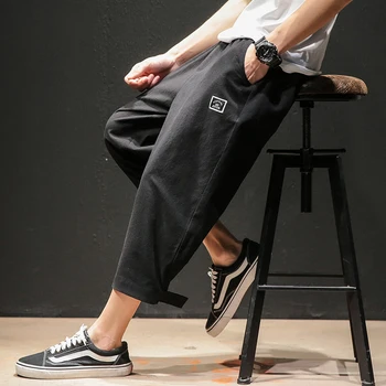 Oversize M-5XL Men Streetwear Pants Velcro Tape Linen Joggers Pants Mens Harajuku Sweatpants Men Casual Trousers Summer Clothing
Oversize M-5XL Men Streetwear Pants Velcro Tape Linen Joggers Pants Mens Harajuku Sweatpants Men Casual Trousers Summer Clothing