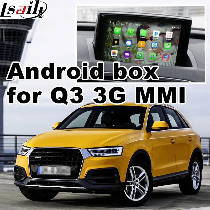 Android GPS navigation box for Audi Q3 3G MMI video interface box mirror link with youtube carplay quad core rear view
Android GPS navigation box for Audi Q3 3G MMI video interface box mirror link with youtube carplay quad core rear view